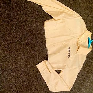 Taupe Cropped “Babe Girl” Collared Top